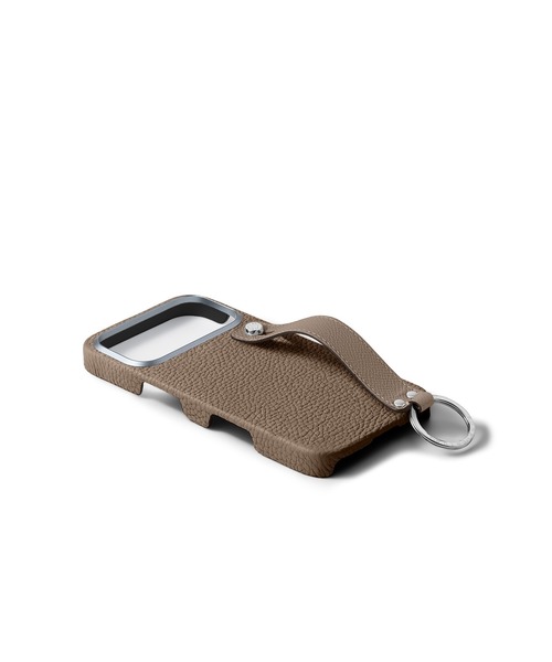 iPhone 17 Pro Max)ハンドル付き バックカバーケース シュリンクレザー