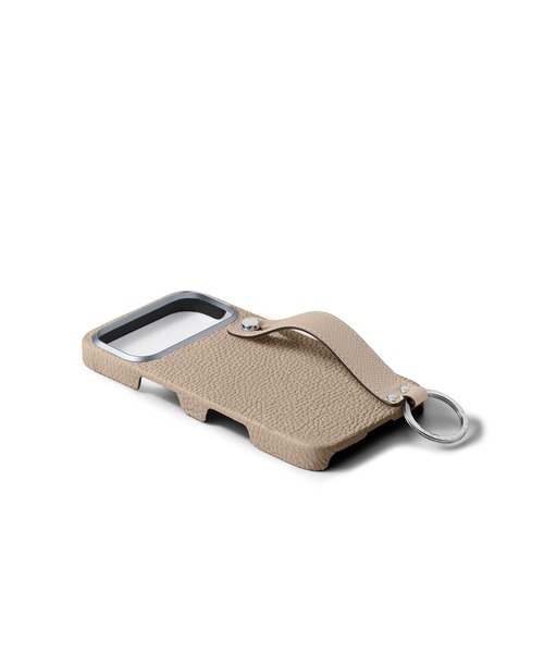 iPhone 17 Pro Max)ハンドル付き バックカバーケース シュリンクレザー