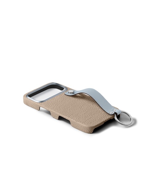 iPhone 17 Pro Max)ハンドル付き バックカバーケース シュリンクレザー