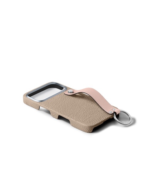 iPhone 17 Pro Max)ハンドル付き バックカバーケース シュリンクレザー