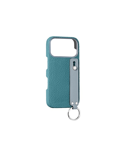 iPhone 17 Pro Max)ハンドル付き バックカバーケース シュリンクレザー