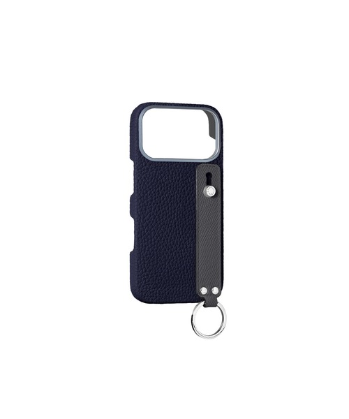 iPhone 17 Pro Max)ハンドル付き バックカバーケース シュリンクレザー