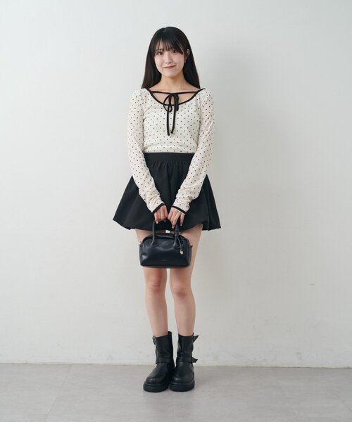 mline（エムライン）の「[mline]バルーンスカート（スカート・レディース・ベージュ/オフホワイト/ブラック・1/2）」の17枚目の写真