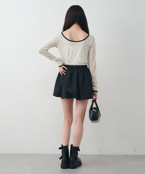 mline（エムライン）の「[mline]バルーンスカート（スカート・レディース・ベージュ/オフホワイト/ブラック・1/2）」の20枚目の写真