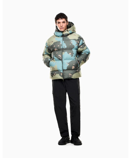 EMPORIO ARMANI EA7（エンポリオアルマーニイーエーセブン）の「<オンライン限定>【エンポリオ アルマーニ EA7】フード付きパデッドジャケット イリデセントナイロン（その他アウター・メンズ・マルチ/グリーン系カモフラージュ・X-LARGE/MEDIUM/X-SMALL/SMALL/LARGE）」の8枚目の写真