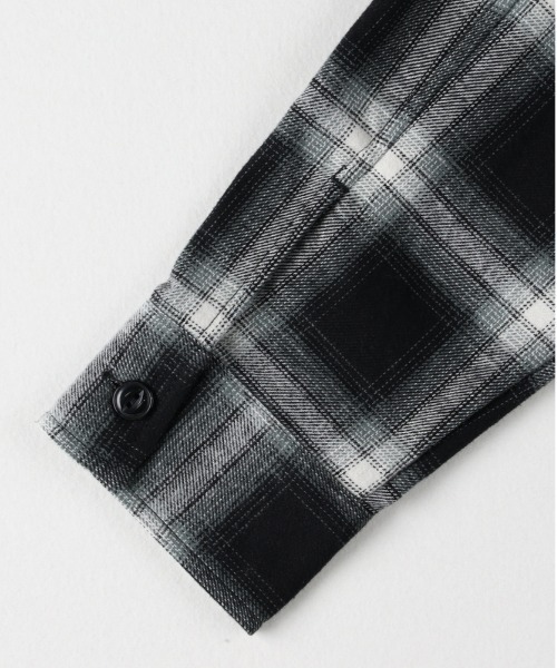 BACK NUMBER（バックナンバー）の「【店頭で人気】【BACK NUMBER】フード付きオーバーサイズチェックネルシャツ (オーバーサイズ/微起毛/羽織り/シーズンレス/大人のカジュアル/トレンド)（シャツ/ブラウス・メンズ・ブラック/ブラウン/グリーン・L/XL/M）」の7枚目の写真