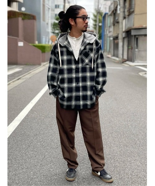 最終値下げオーバーサイズボックスシャツ　ブラウン BACK NUMBER（バックナンバー）の「【店頭で人気】【BACK NUMBER