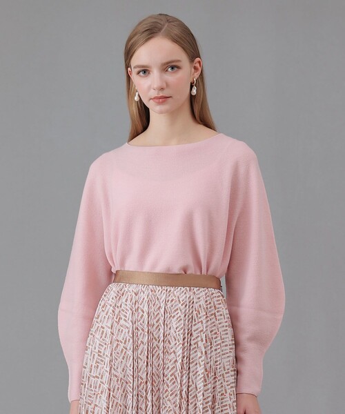 ANAYI（アナイ）の「エアーウールガーター プルオーバー（ニット/セーター・レディース・ブルー/オフホワイト/ピンク/ブラウン/ブラック/チャコールグレー・36/38）」の6枚目の写真