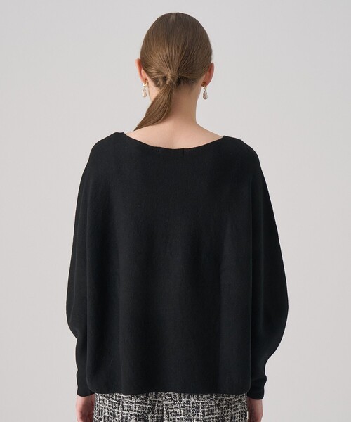 ANAYI（アナイ）の「エアーウールガーター プルオーバー（ニット/セーター・レディース・ブルー/オフホワイト/ピンク/ブラウン/ブラック/チャコールグレー・36/38）」の18枚目の写真