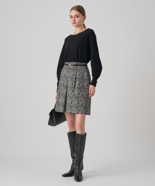 ANAYI（アナイ）の「エアーウールガーター プルオーバー（ニット/セーター・レディース・ブルー/オフホワイト/ピンク/ブラウン/ブラック/チャコールグレー・36/38）」の21枚目の写真