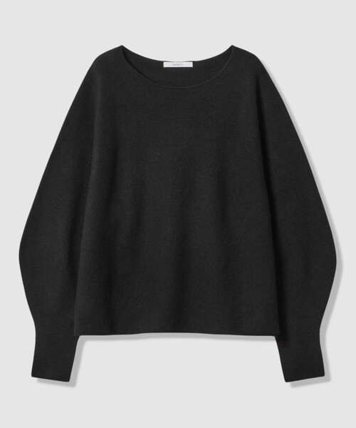 ANAYI（アナイ）の「エアーウールガーター プルオーバー（ニット/セーター・レディース・ブルー/オフホワイト/ピンク/ブラウン/ブラック/チャコールグレー・36/38）」の13枚目の写真