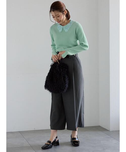 セール】ケミカルレースカラーリブニット(ニット/セーター)|Te セール】ケミカルレースカラーリブニット(ニット/セーター)|Te