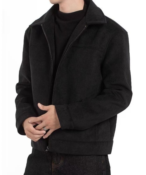 セール】スエードタッチショートジャケット（ブルゾン）｜FreeZone