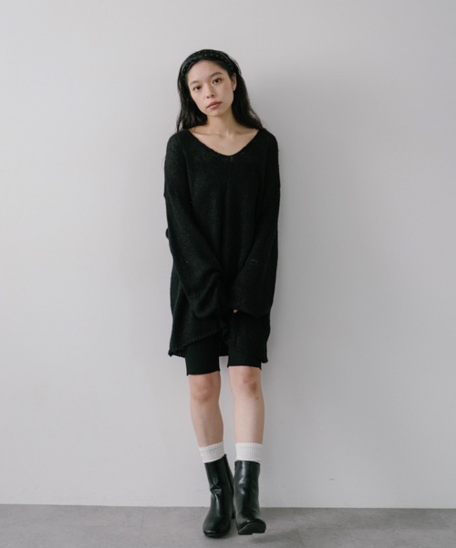 DRWCYS（ドロシーズ）の「スパンコールルーズニット（ニット/セーター・レディース・ブラック/ホワイト・FREE）」の11枚目の写真