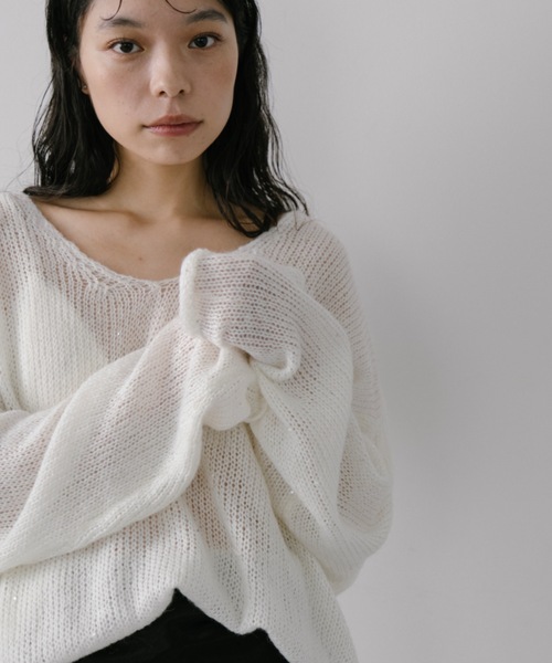 DRWCYS（ドロシーズ）の「スパンコールルーズニット（ニット/セーター・レディース・ブラック/ホワイト・FREE）」の20枚目の写真