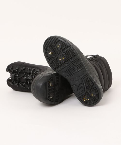 MAD FOOT(マッドフット)の「MADFOOT! マッドフット キッズ レースアップウィンターブーツ【耐水/幅広3E/ガラス繊維配合ソール/あったか中わた入り】スノーシューズ 防寒 252004(ブーツ・キッズ・ブラック・20.0cm/21.0cm/22.0cm/23.0cm/24.0cm)」の3枚目の写真