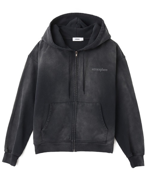atmos(アトモス)の「atmos Fade Color Zip-up Hooded Sweatshirt / アトモス フェード カラー ジップアップ フーデッド スウェットシャツ(パーカー・メンズ・ベージュ/ブラック/ブルー・M/L/XL)」の2枚目の写真