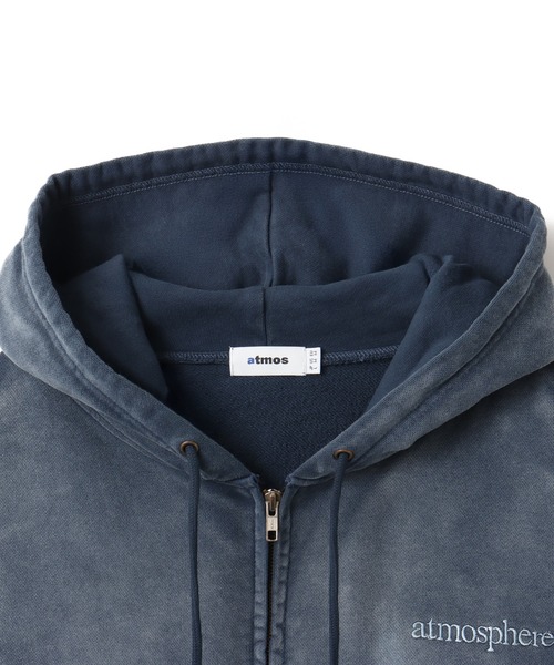 atmos(アトモス)の「atmos Fade Color Zip-up Hooded Sweatshirt / アトモス フェード カラー ジップアップ フーデッド スウェットシャツ(パーカー・メンズ・ベージュ/ブラック/ブルー・M/L/XL)」の11枚目の写真