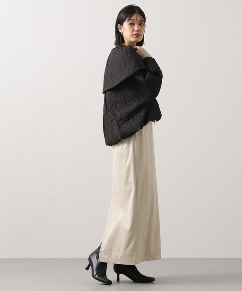 Gready Brilliant（グレディブリリアン）の「リブボトルネック袖バイカラー（ニット/セーター・レディース・グレー系/ホワイト系/ブラック×グレー/ベージュ系その他/ブラック×ホワイト・FREE）」の15枚目の写真