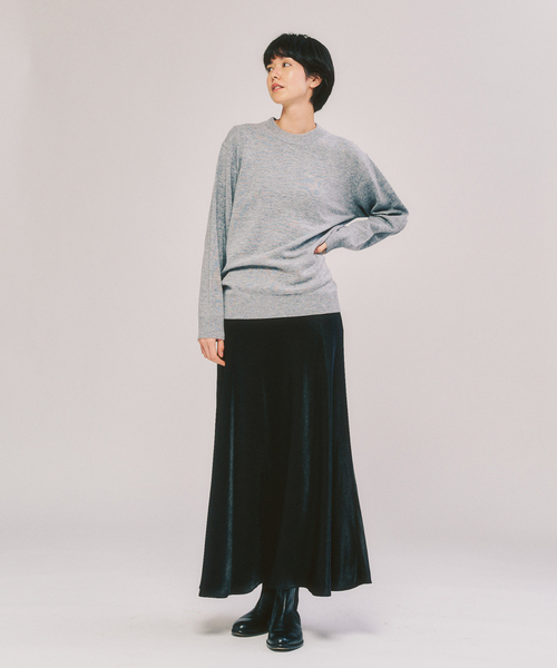 417 EDIFICE（フォーワンセブンエディフィス）の「カシミヤブレンド モックネックニット（ニット/セーター・メンズ・チャコールグレー/ブルー/ブラック/ホワイト/ピンク/ベージュ・SMALL/MEDIUM/LARGE/X-LARGE）」の9枚目の写真