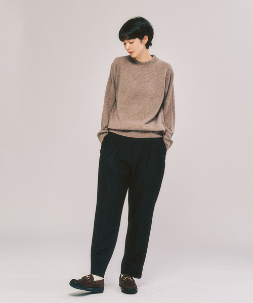 【極美品】ランズエンド/洗えるカシミヤニット/セーター/モックネック/XL/秋冬 カシミヤブレンド モックネックニット（ニット/セーター）｜417