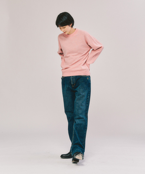 417 EDIFICE（フォーワンセブンエディフィス）の「カシミヤブレンド モックネックニット（ニット/セーター・メンズ・チャコールグレー/ブルー/ブラック/ホワイト/ピンク/ベージュ・SMALL/MEDIUM/LARGE/X-LARGE）」の20枚目の写真