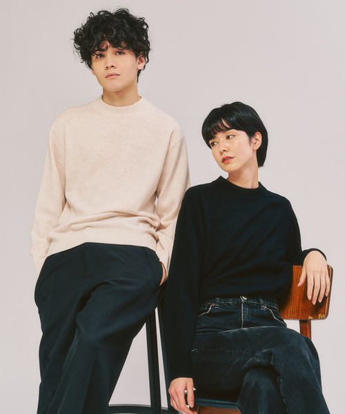 セール】カシミヤブレンド モックネックニット（ニット/セーター