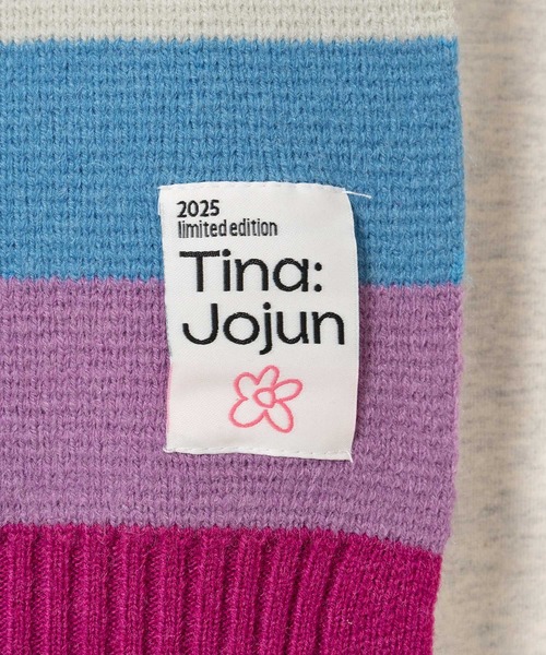 TINA：JOJUN（ティーナジョジュン）の「2025Limited Edition ボーダー マフラー TINA：JOJUN（マフラー・レディース・グリーン/ミント/チェリーピンク・F）」の22枚目の写真