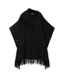 BY MALENE BIRGER(バイマレーネビルガー)のBY MALENE BIRGER TURTLO フリンジケープ(ポンチョ)
