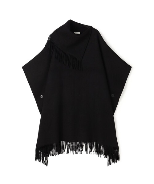 BY MALENE BIRGER(バイマレーネビルガー)の「BY MALENE BIRGER TURTLO フリンジケープ(ポンチョ・レディース・ブラック・FREE)」の1枚目の写真