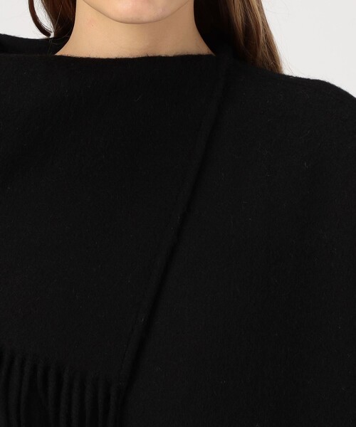 BY MALENE BIRGER(バイマレーネビルガー)の「BY MALENE BIRGER TURTLO フリンジケープ(ポンチョ・レディース・ブラック・FREE)」の5枚目の写真