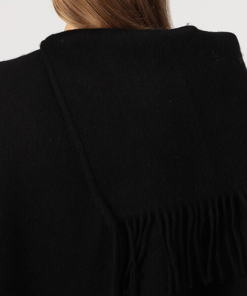BY MALENE BIRGER(バイマレーネビルガー)の「BY MALENE BIRGER TURTLO フリンジケープ(ポンチョ・レディース・ブラック・FREE)」の6枚目の写真