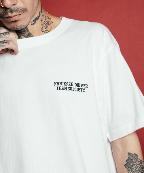 Subciety(サブサエティ)の「Hotrod tee(Tシャツ/カットソー・メンズ・ブラック/ホワイト/ブラウン・SMALL/MEDIUM/LARGE/X-LARGE/XX-LARGE)」の9枚目の写真