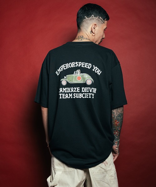 Subciety(サブサエティ)の「Hotrod tee(Tシャツ/カットソー・メンズ・ブラック/ホワイト/ブラウン・SMALL/MEDIUM/LARGE/X-LARGE/XX-LARGE)」の13枚目の写真