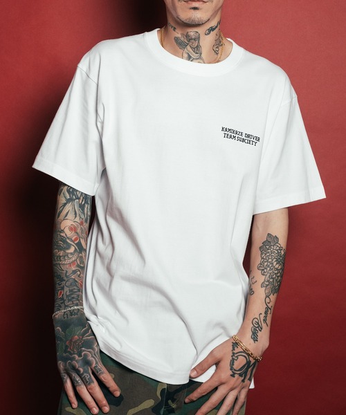 Subciety(サブサエティ)の「Hotrod tee(Tシャツ/カットソー・メンズ・ブラック/ホワイト/ブラウン・SMALL/MEDIUM/LARGE/X-LARGE/XX-LARGE)」の10枚目の写真