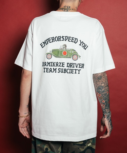 Subciety(サブサエティ)の「Hotrod tee(Tシャツ/カットソー・メンズ・ブラック/ホワイト/ブラウン・SMALL/MEDIUM/LARGE/X-LARGE/XX-LARGE)」の11枚目の写真