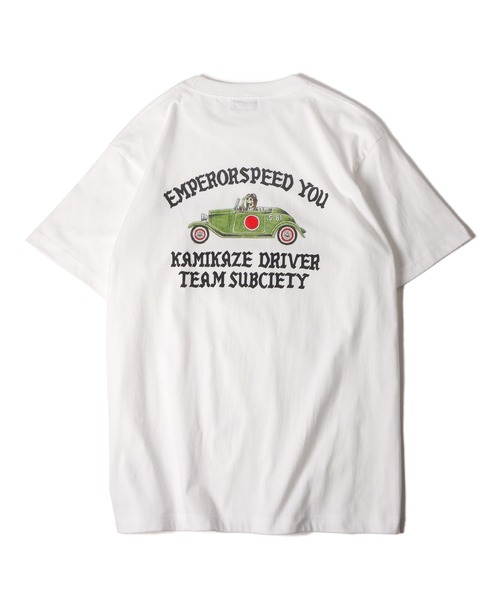 Subciety(サブサエティ)の「Hotrod tee(Tシャツ/カットソー・メンズ・ブラック/ホワイト/ブラウン・SMALL/MEDIUM/LARGE/X-LARGE/XX-LARGE)」の4枚目の写真