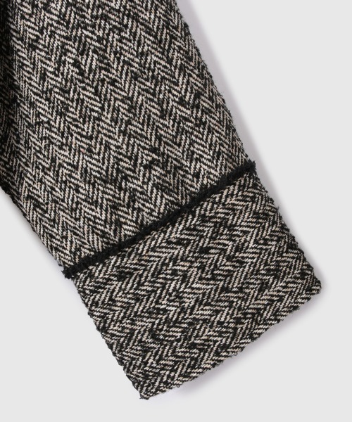 VICKY（ビッキー）の「MIXツィードCPOジャケット（その他アウター・レディース・ブラック/ブラウン・M）」の8枚目の写真