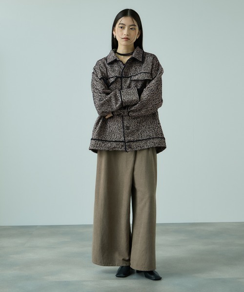 VICKY（ビッキー）の「MIXツィードCPOジャケット（その他アウター・レディース・ブラック/ブラウン・M）」の16枚目の写真