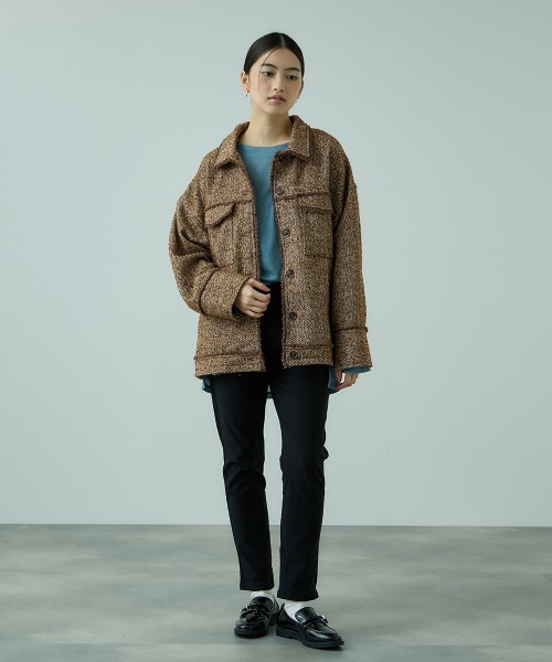 VICKY（ビッキー）の「MIXツィードCPOジャケット（その他アウター・レディース・ブラック/ブラウン・M）」の19枚目の写真