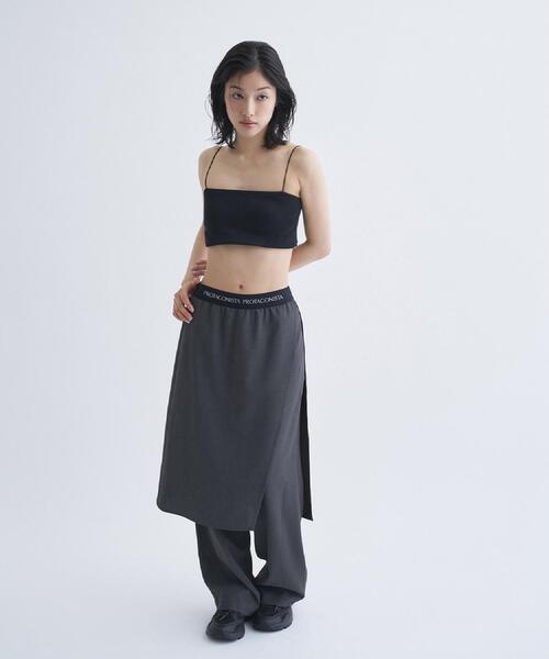 CODE A(コードエー)の「【Re】bandeau bra short top(チューブトップ・レディース・ホワイト/ブラック・00)」の8枚目の写真