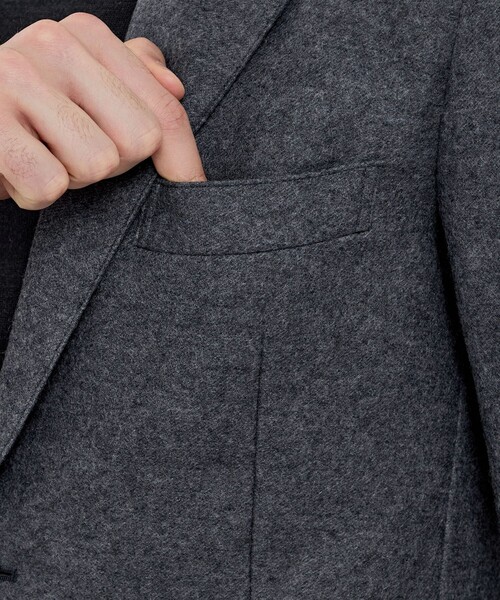 MACKINTOSH LONDON（マッキントッシュ ロンドン）の「【WEB・一部店舗限定】【FLEX JERSEY】ウールメルトンジャージーセットアップジャケット（テーラードジャケット・メンズ・ネイビー/グレー系その他2・38/40/36）」の8枚目の写真