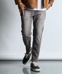 The DUFFER of ST.GEORGE | FLEECE LINING STRETCH DENIM:裏起毛 ストレッチ スリムジーンズ(デニムパンツ)