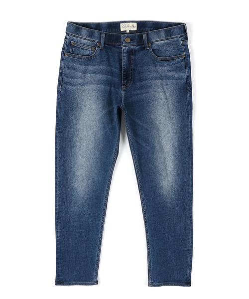 The DUFFER of ST.GEORGE(ザダファーオブセントジョージ)の「FLEECE LINING STRETCH DENIM:裏起毛 ストレッチ スリムジーンズ(デニムパンツ・メンズ・ダークインディゴブルー/グレー・MEDIUM/SMALL/X-LARGE/LARGE)」の12枚目の写真
