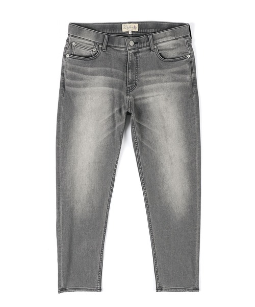 The DUFFER of ST.GEORGE(ザダファーオブセントジョージ)の「FLEECE LINING STRETCH DENIM:裏起毛 ストレッチ スリムジーンズ(デニムパンツ・メンズ・ダークインディゴブルー/グレー・MEDIUM/SMALL/X-LARGE/LARGE)」の11枚目の写真
