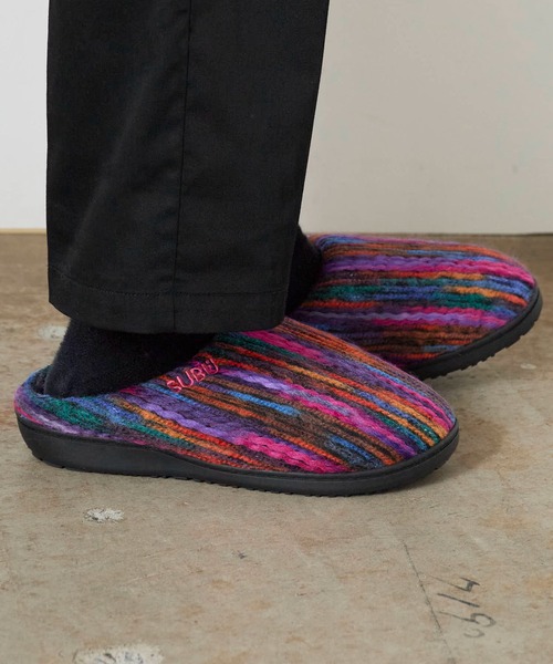 2足　SUBU DOTS /0 KALEIDOSCOPE/2 SUBU/スブ DOTS KALEIDOSCOPE クッションインソール 編み模様 サンダル