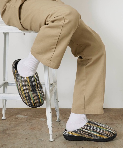 SUBU/スブ DOTS KALEIDOSCOPE クッションインソール 編み模様 サンダル