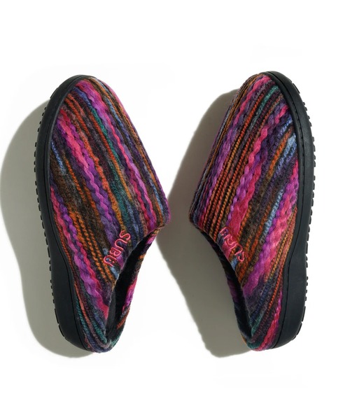 SUBU/スブ DOTS KALEIDOSCOPE クッションインソール 編み模様 サンダル