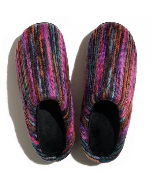 SUBU/スブ DOTS KALEIDOSCOPE クッションインソール 編み模様 サンダル