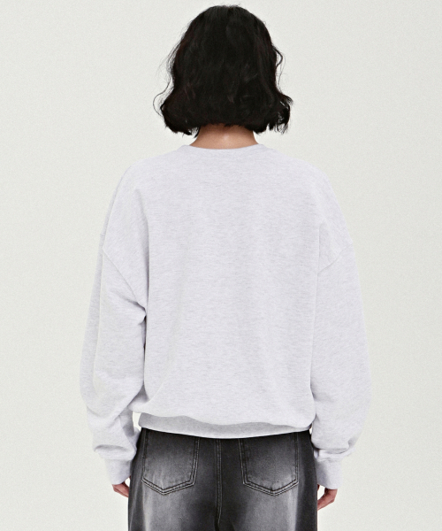 NICK&NICOLE(ニックアンドニコール)の「VOLUME BUTTERFLY SIGNATURE SWEATSHIRT_MELANGE PINK(スウェット・レディース・その他・FREE)」の3枚目の写真